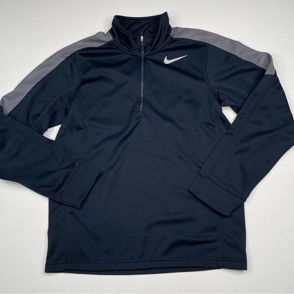Nike Other - Nike Sweatshirt Pullover 1/4 Zip Black Athletic Running Workout Outdoor Hiking